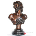 Bronze statue roman casting head sculpture